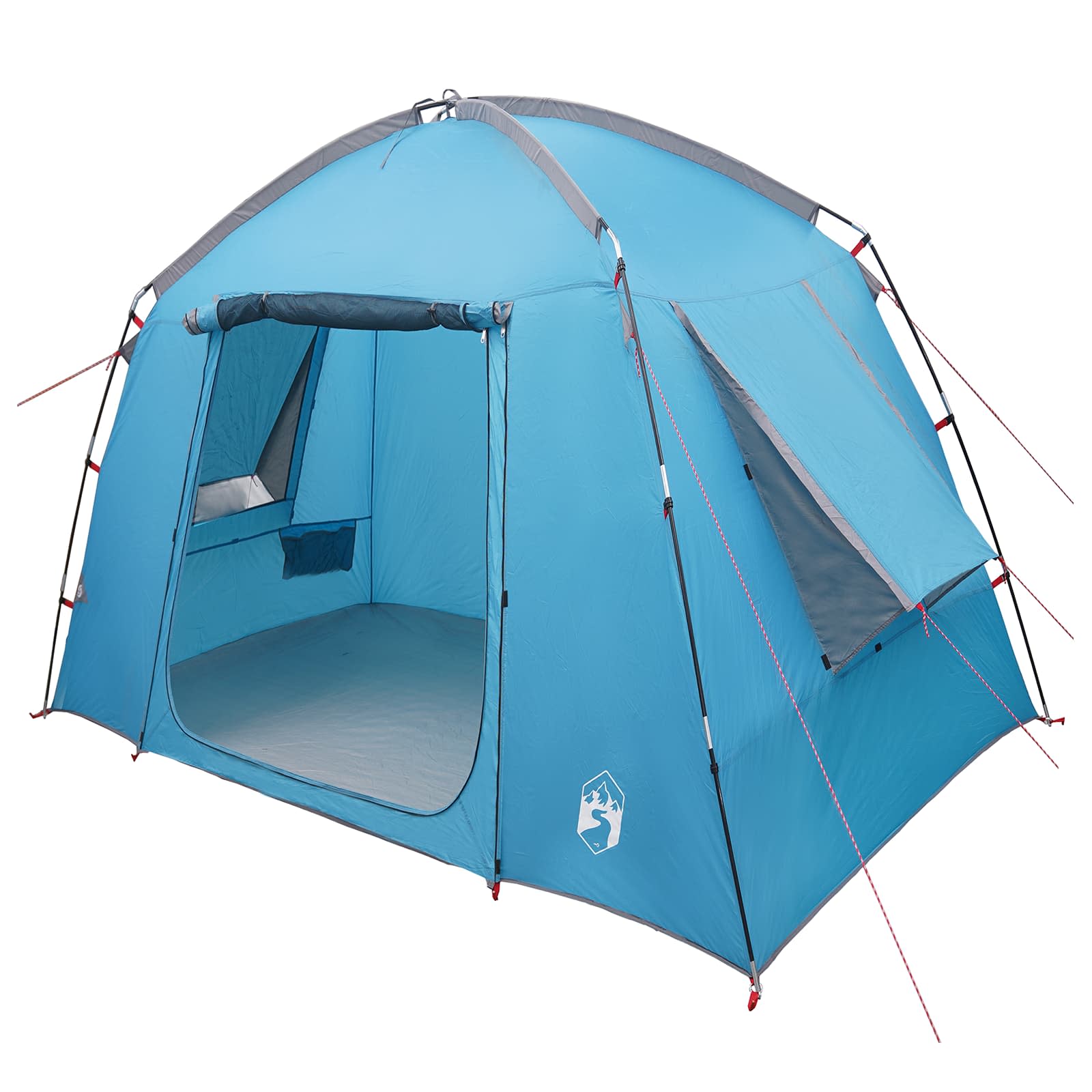 vidaXL Cabin Tent with Roof Blue 210 x 210 x 138 cm Polyester