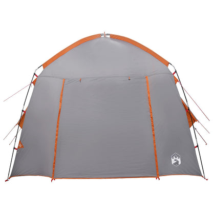 vidaXL Cabin Tent Grey and Orange 210 x 210 x 138 cm Polyester