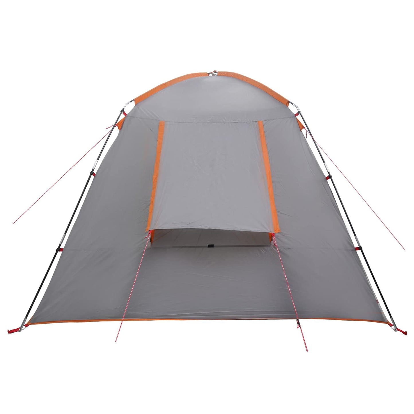 vidaXL Cabin Tent Grey and Orange 210 x 210 x 138 cm Polyester
