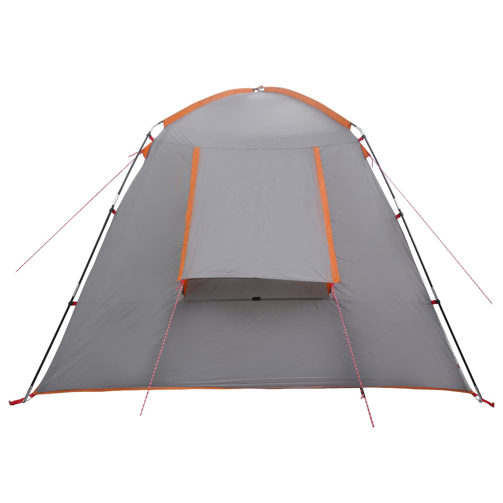 vidaXL Cabin Tent Grey and Orange 210 x 210 x 138 cm Polyester