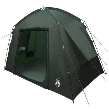 vidaXL Cabin Tent with Roof Army Green 210 x 210 x 138 cm Polyester
