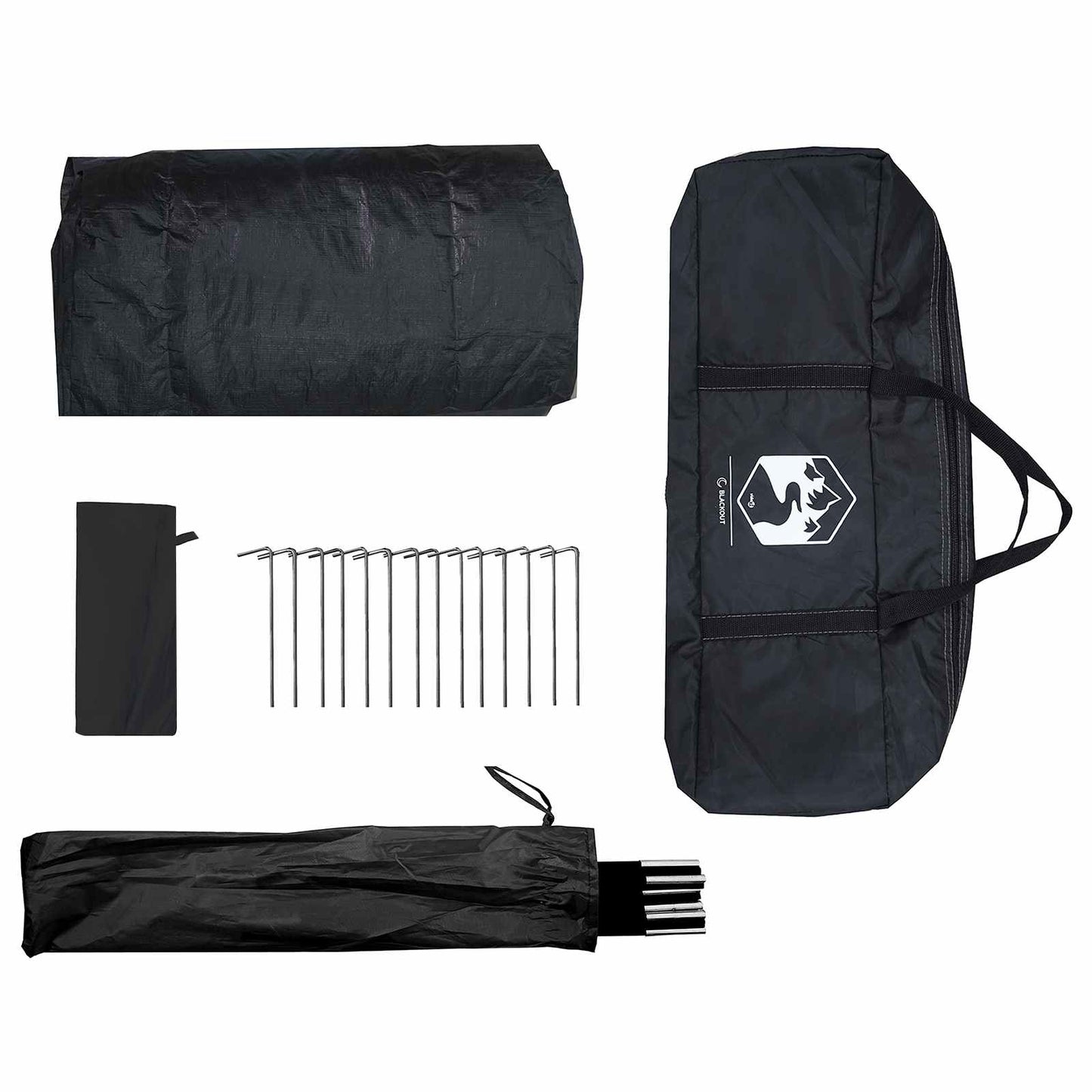 vidaXL Cabin Tent White Blackout 210 x 210 x 138 cm Polyester