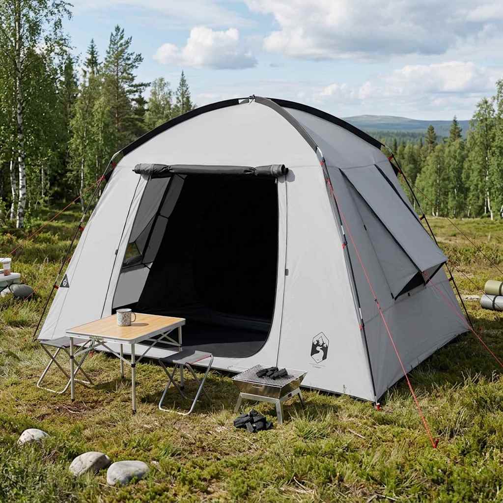 vidaXL Cabin Tent White Blackout 210 x 210 x 138 cm Polyester