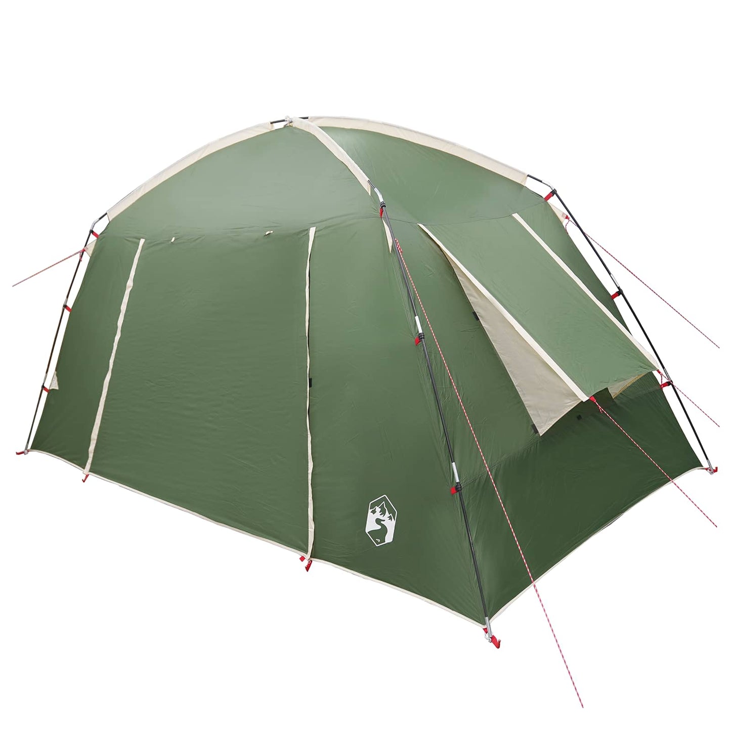 vidaXL Cabin Tent with Roof Green 300 x 210 x 156 cm Polyester