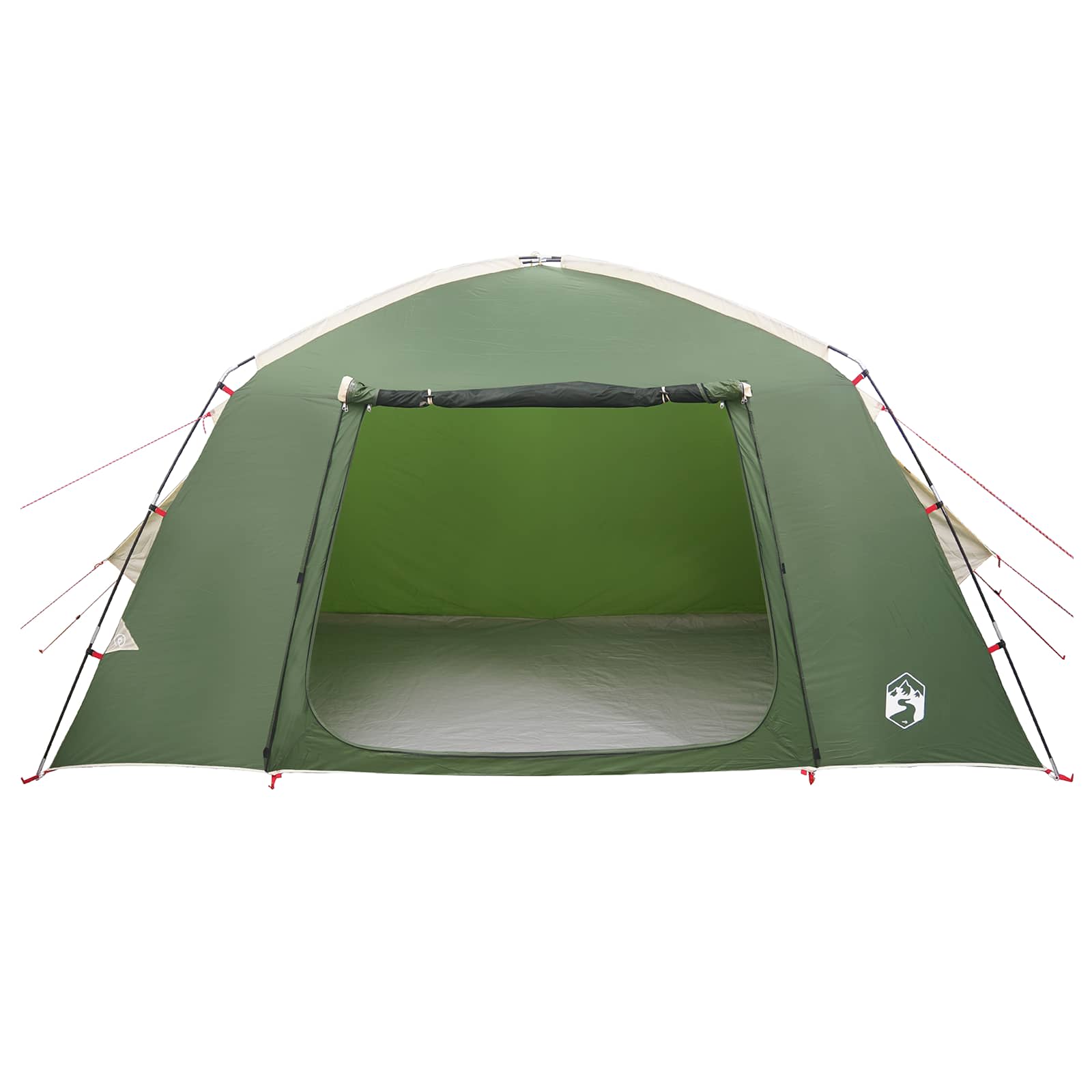 vidaXL Cabin Tent with Roof Green 300 x 210 x 156 cm Polyester