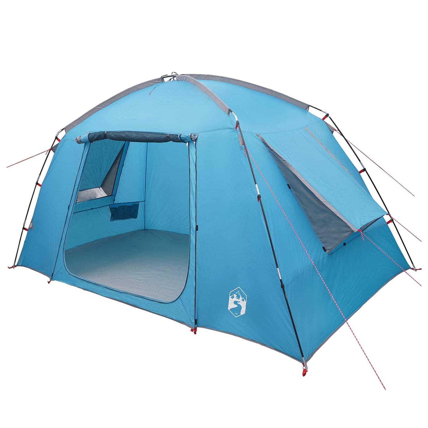 vidaXL Cabin Tent with Roof Blue 300 x 210 x 156 cm Polyester