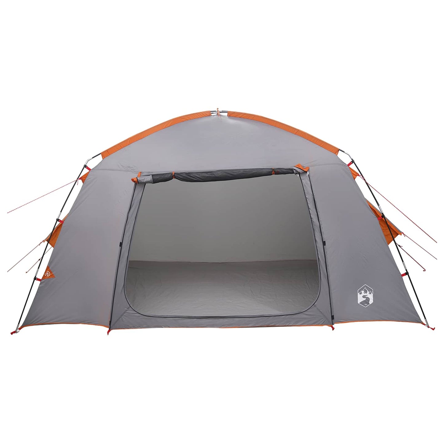 vidaXL Cabin Tent Grey and Orange 300 x 210 x 156 cm Polyester