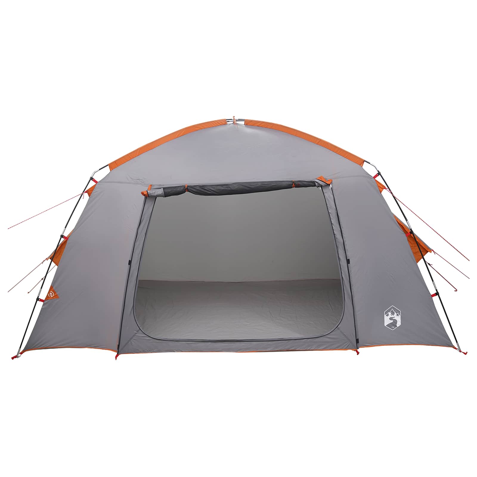 vidaXL Cabin Tent Grey and Orange 300 x 210 x 156 cm Polyester