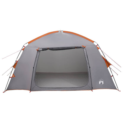 vidaXL Cabin Tent Grey and Orange 300 x 210 x 156 cm Polyester