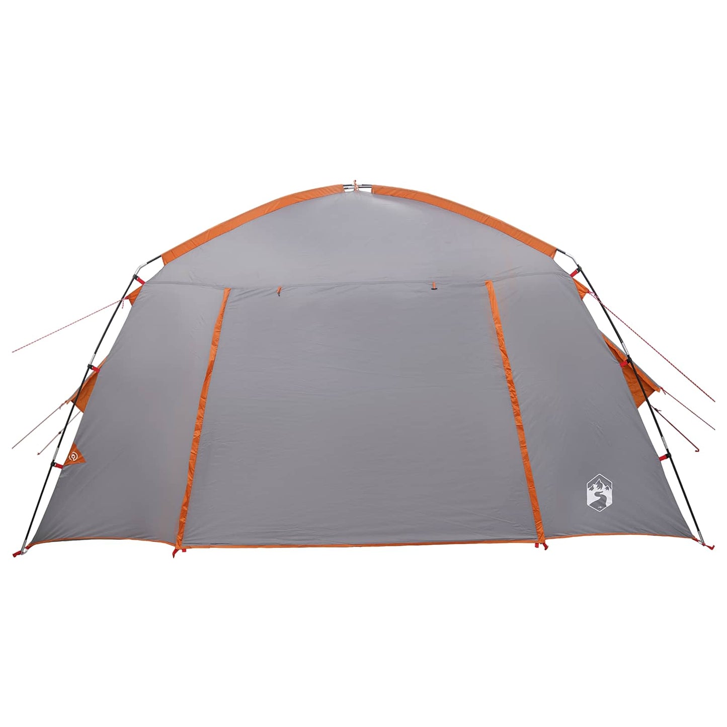 vidaXL Cabin Tent Grey and Orange 300 x 210 x 156 cm Polyester
