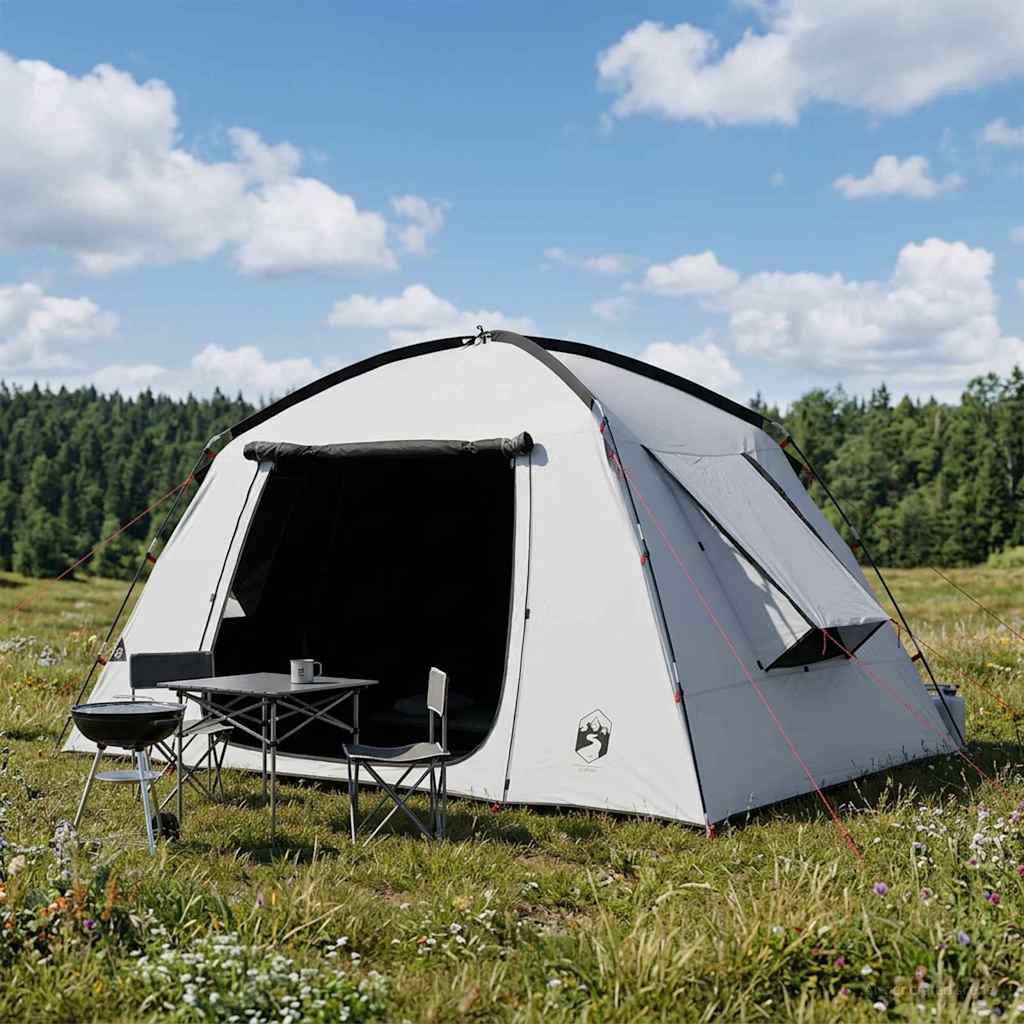 vidaXL Cabin Tent White Blackout 300 x 210 x 156 cm Polyester