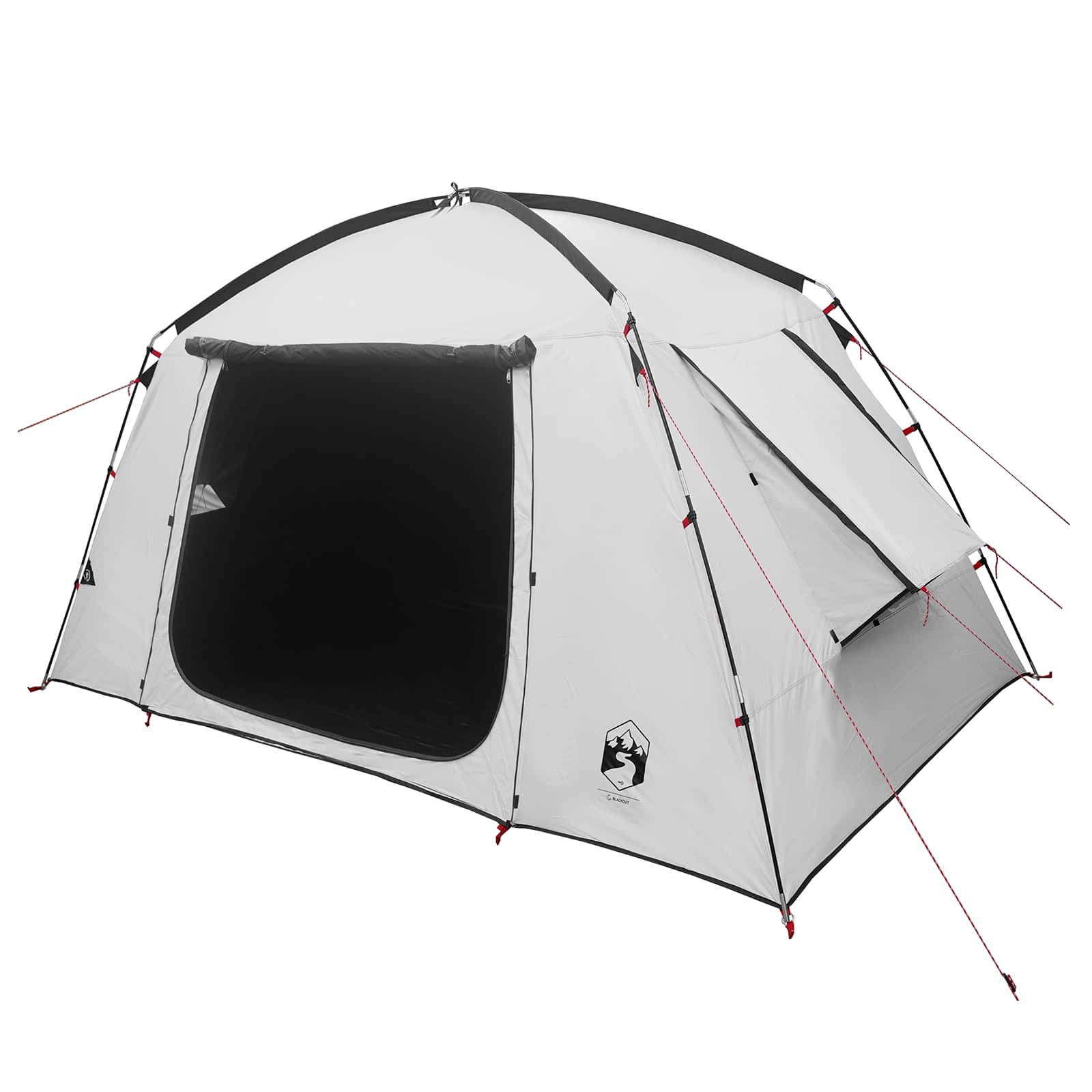 vidaXL Cabin Tent White Blackout 300 x 210 x 156 cm Polyester