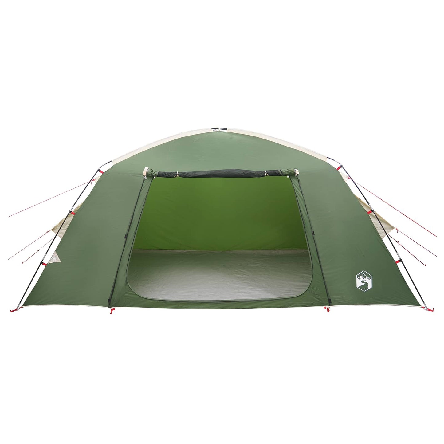 vidaXL Cabin Tent with Roof Green 400 x 210 x 180 cm Polyester