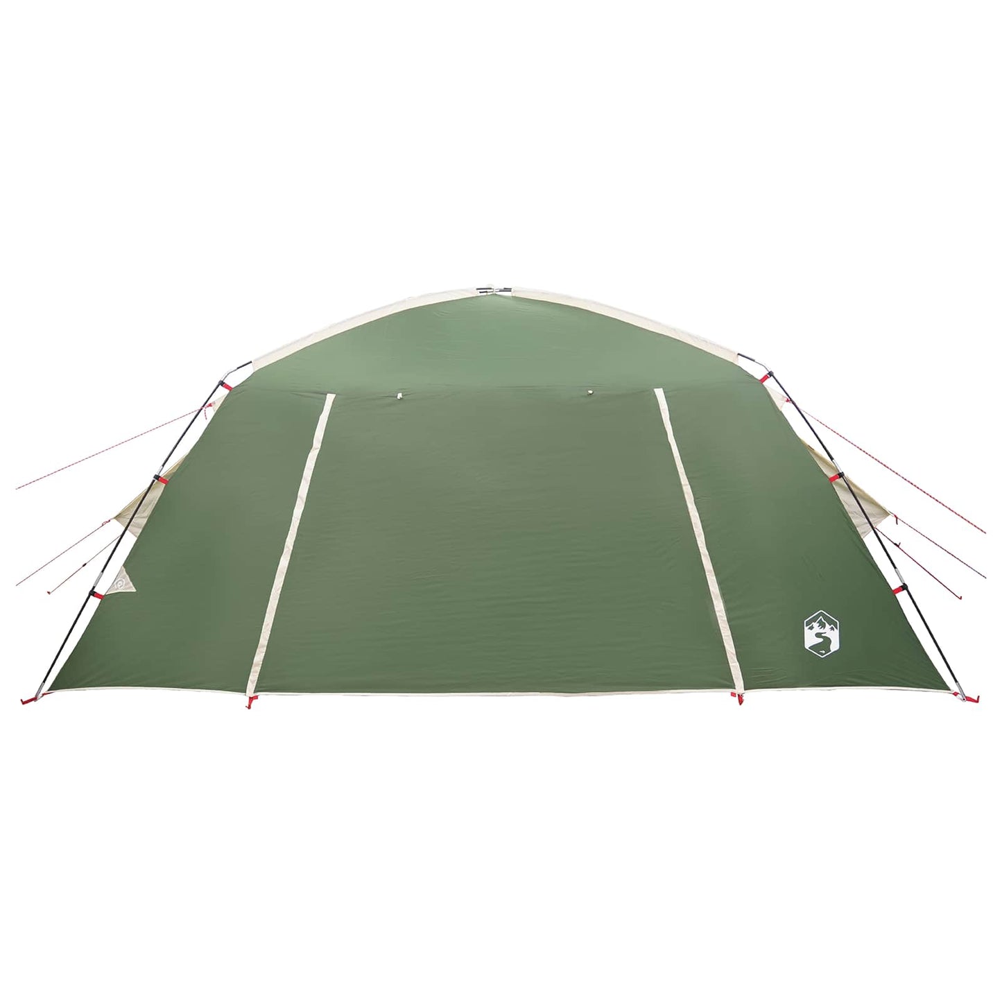 vidaXL Cabin Tent with Roof Green 400 x 210 x 180 cm Polyester
