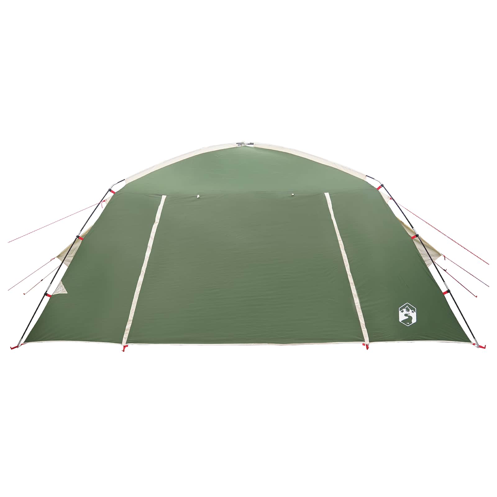 vidaXL Cabin Tent with Roof Green 400 x 210 x 180 cm Polyester
