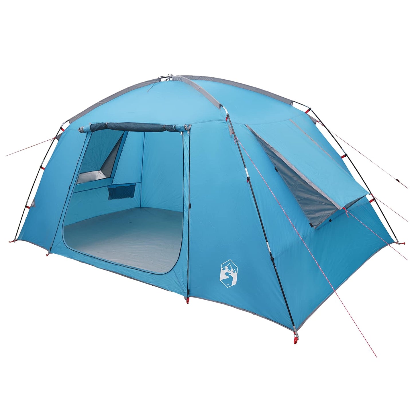 vidaXL Cabin Tent with Roof Blue 400 x 210 x 180 cm Polyester