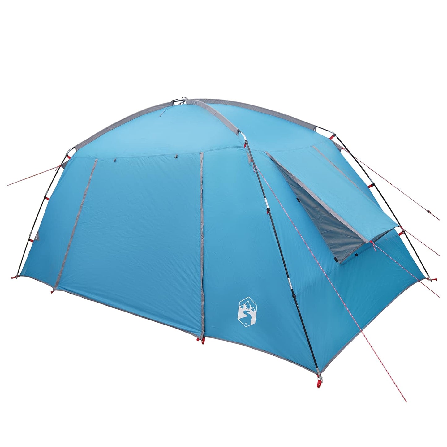 vidaXL Cabin Tent with Roof Blue 400 x 210 x 180 cm Polyester