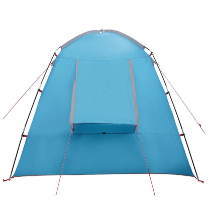 vidaXL Cabin Tent with Roof Blue 400 x 210 x 180 cm Polyester
