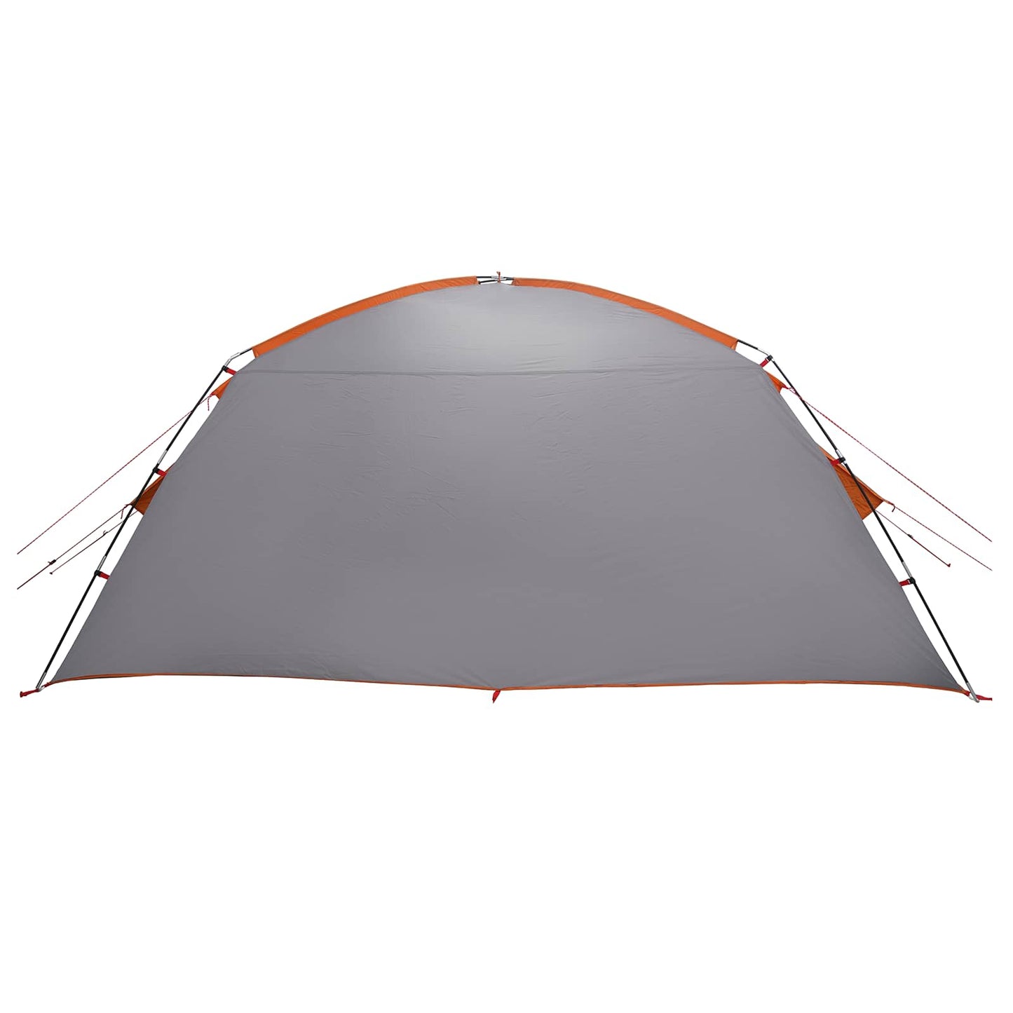 vidaXL Cabin Tent Grey and Orange 400 x 210 x 180 cm Polyester
