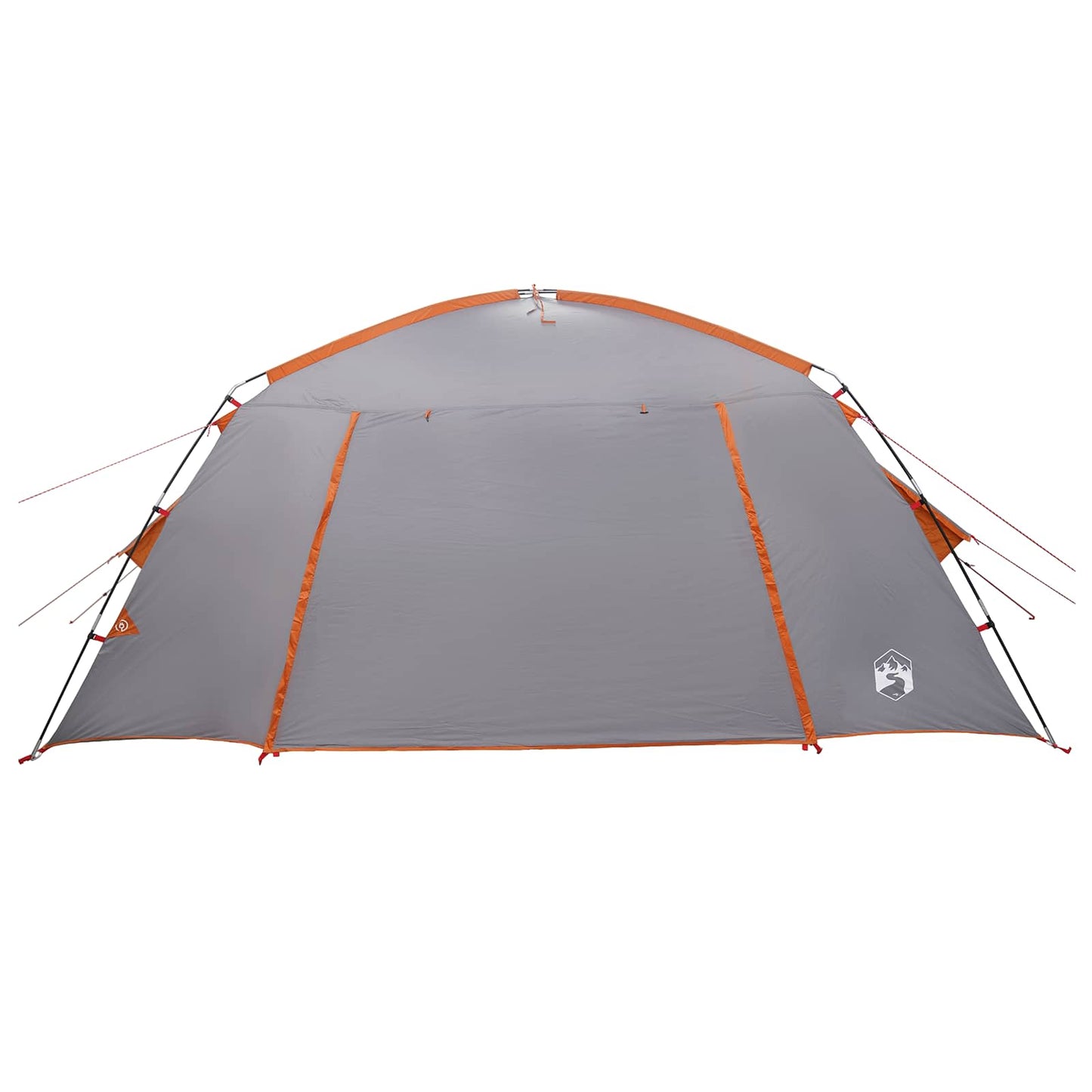 vidaXL Cabin Tent Grey and Orange 400 x 210 x 180 cm Polyester