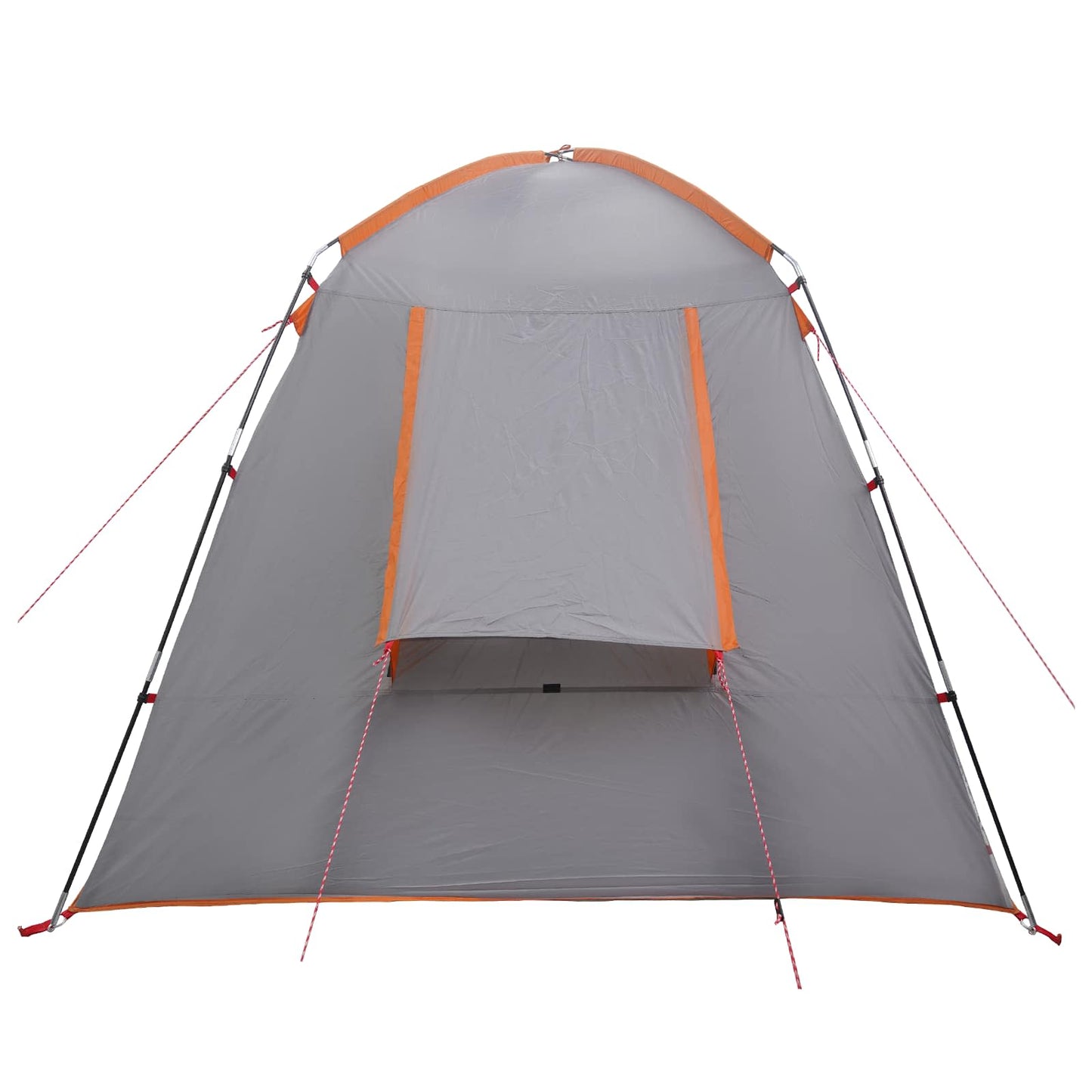 vidaXL Cabin Tent Grey and Orange 400 x 210 x 180 cm Polyester