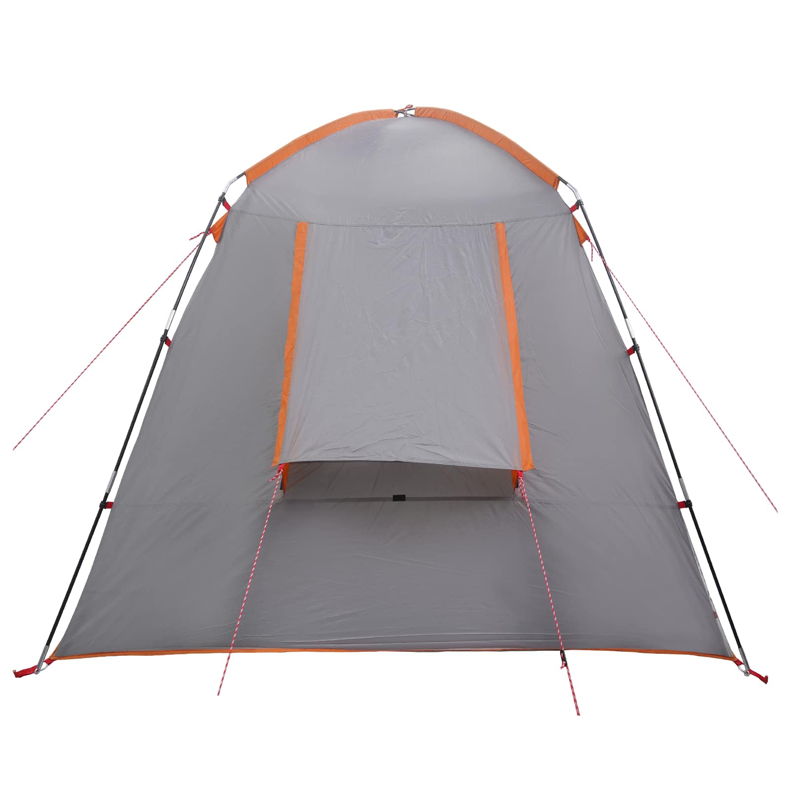 vidaXL Cabin Tent Grey and Orange 400 x 210 x 180 cm Polyester