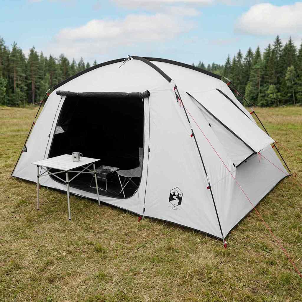 vidaXL Cabin Tent White Blackout 400 x 210 x 180 cm Polyester