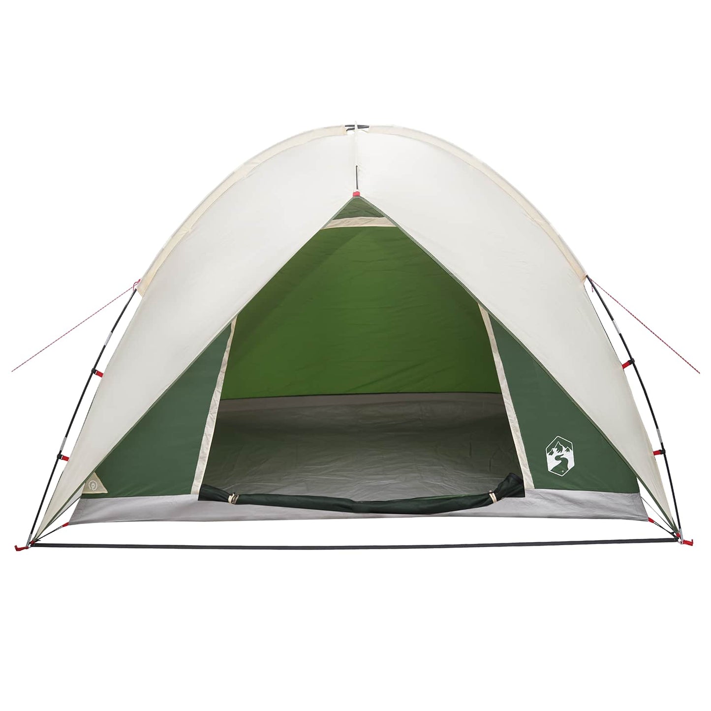 vidaXL Camping Tent with Rainfly Water-resistant 4-Person Green - 245 x 245 x 149 cm