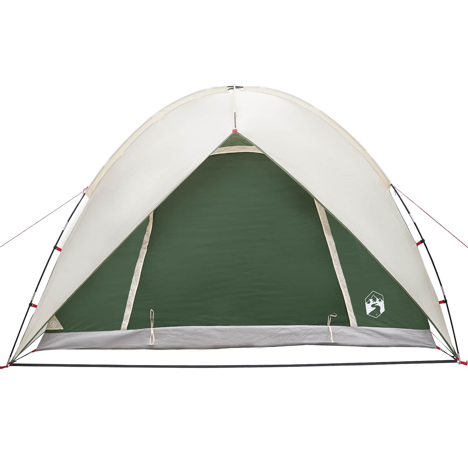 vidaXL Camping Tent with Rainfly Water-resistant 4-Person Green - 245 x 245 x 149 cm
