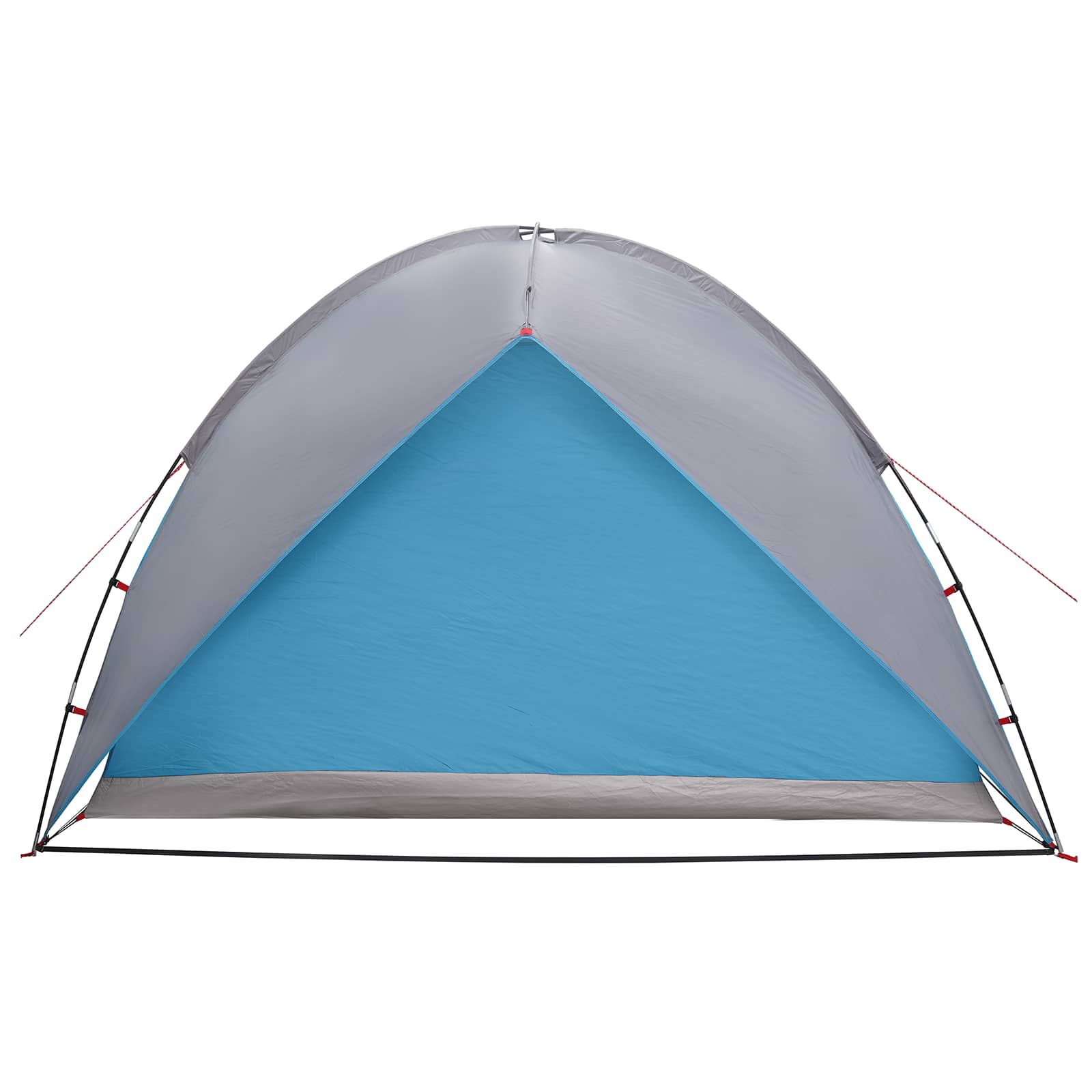 vidaXL Camping Tent with Rainfly Water-resistant 4-Person Blue - 245 x 245 x 149 cm