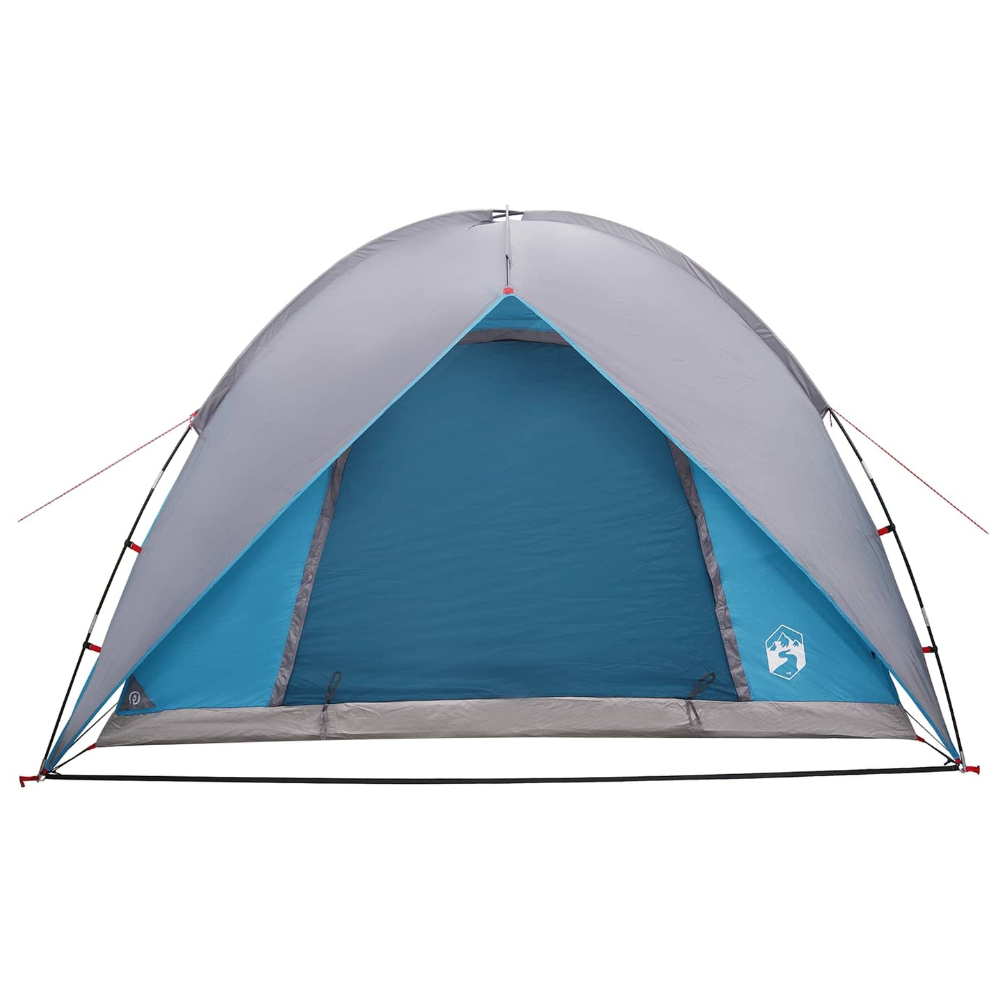 vidaXL Camping Tent with Rainfly Water-resistant 4-Person Blue - 245 x 245 x 149 cm