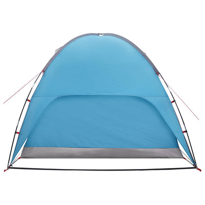 vidaXL Camping Tent with Rainfly Water-resistant 4-Person Blue - 245 x 245 x 149 cm