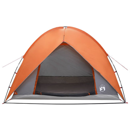 vidaXL Camping Tent with Rainfly Water-resistant 4-Person - Grey - 245 x 245 x 149 cm