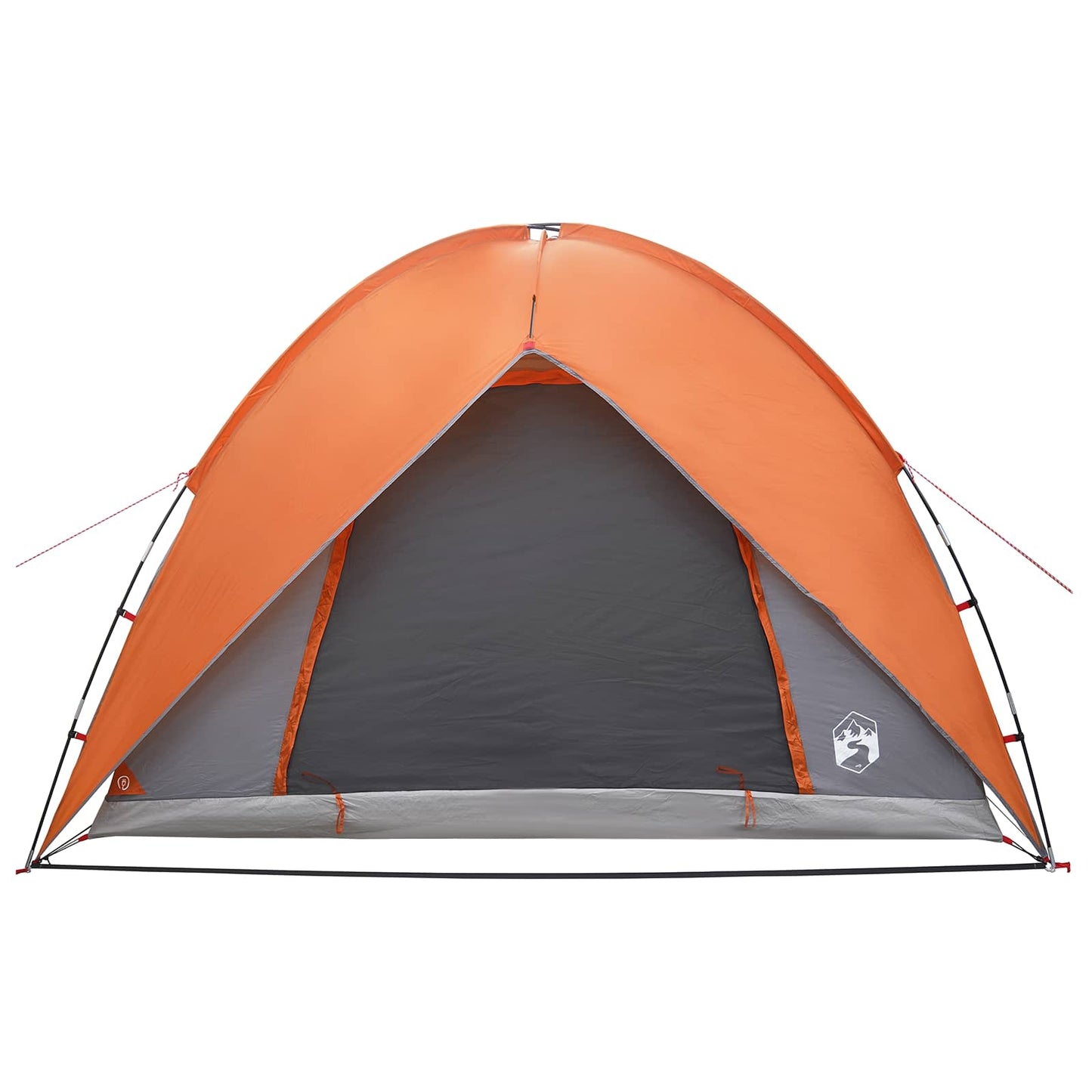 vidaXL Camping Tent with Rainfly Water-resistant 4-Person - Grey - 245 x 245 x 149 cm