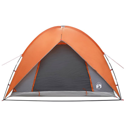 vidaXL Camping Tent with Rainfly Water-resistant 4-Person - Grey - 245 x 245 x 149 cm