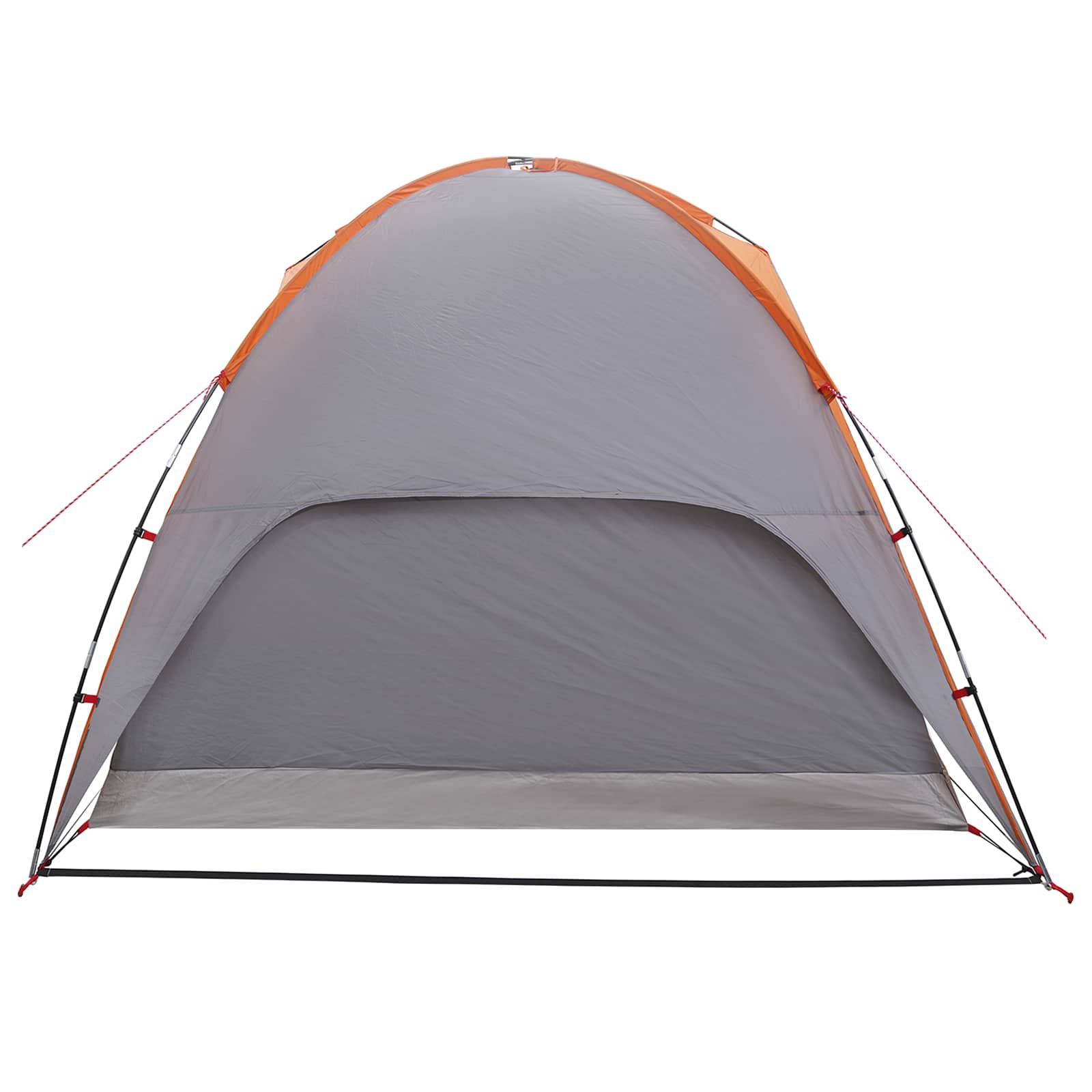 vidaXL Camping Tent with Rainfly Water-resistant 4-Person - Grey - 245 x 245 x 149 cm