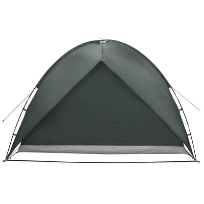 vidaXL Camping Tent with Rainfly Water-resistant 4-Person Army Green - 245 x 245 x 149 cm