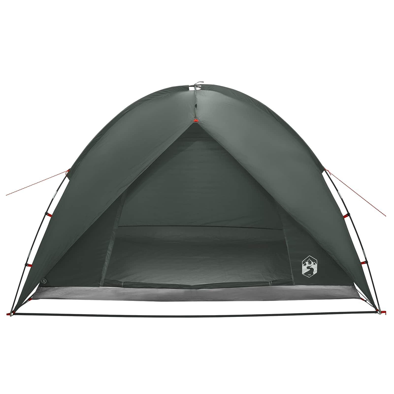 vidaXL Camping Tent with Rainfly Water-resistant 4-Person Army Green - 245 x 245 x 149 cm