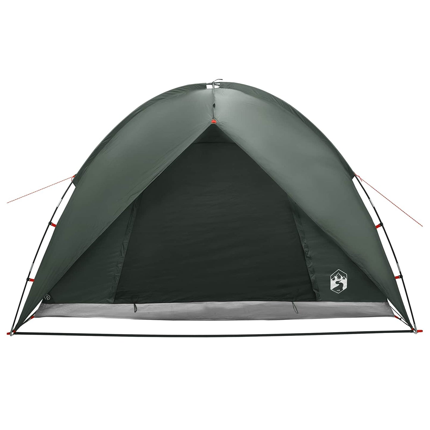 vidaXL Camping Tent with Rainfly Water-resistant 4-Person Army Green - 245 x 245 x 149 cm