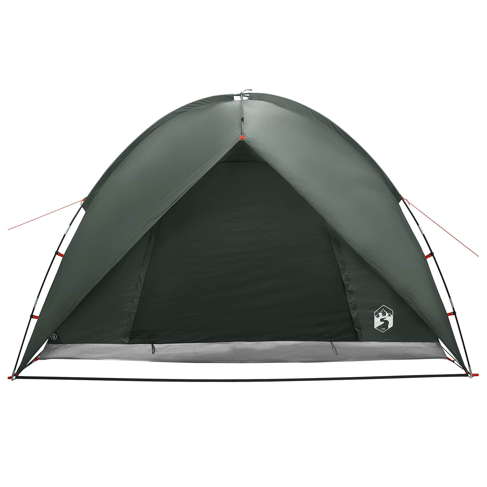 vidaXL Camping Tent with Rainfly Water-resistant 4-Person Army Green - 245 x 245 x 149 cm