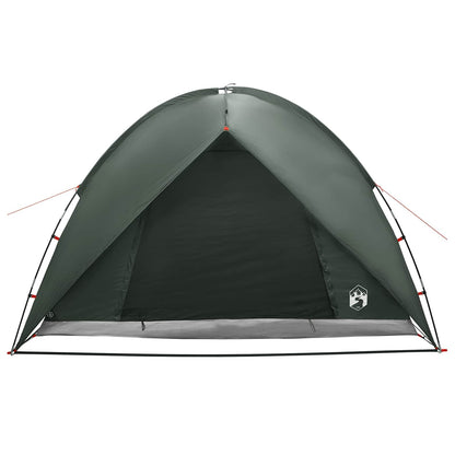 vidaXL Camping Tent with Rainfly Water-resistant 4-Person Army Green - 245 x 245 x 149 cm