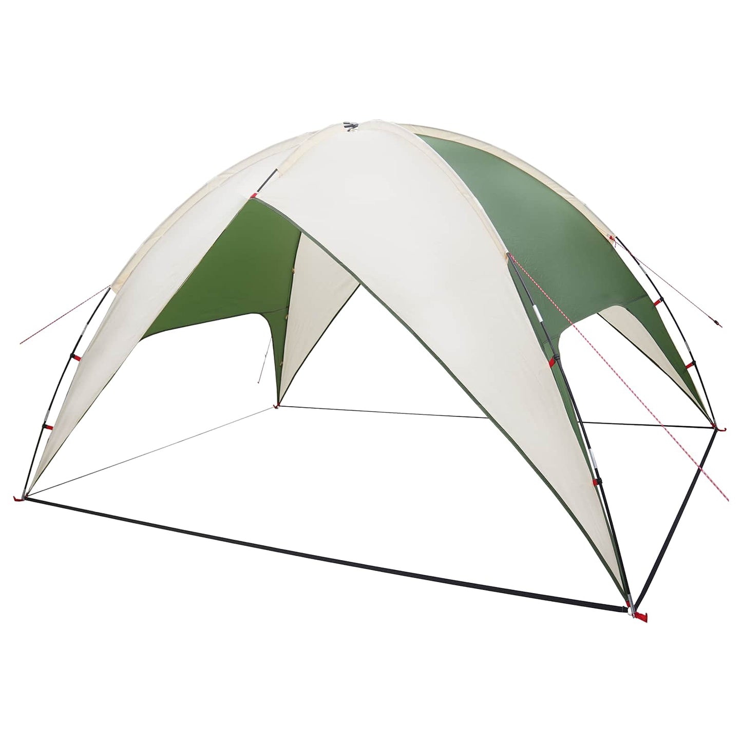 vidaXL Camping Tent with Rainfly Water-resistant 4-Person Green