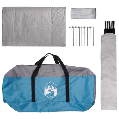 vidaXL Camping Tent with Rainfly Water-resistant 4-Person Blue - 310 x 245 x 160 cm