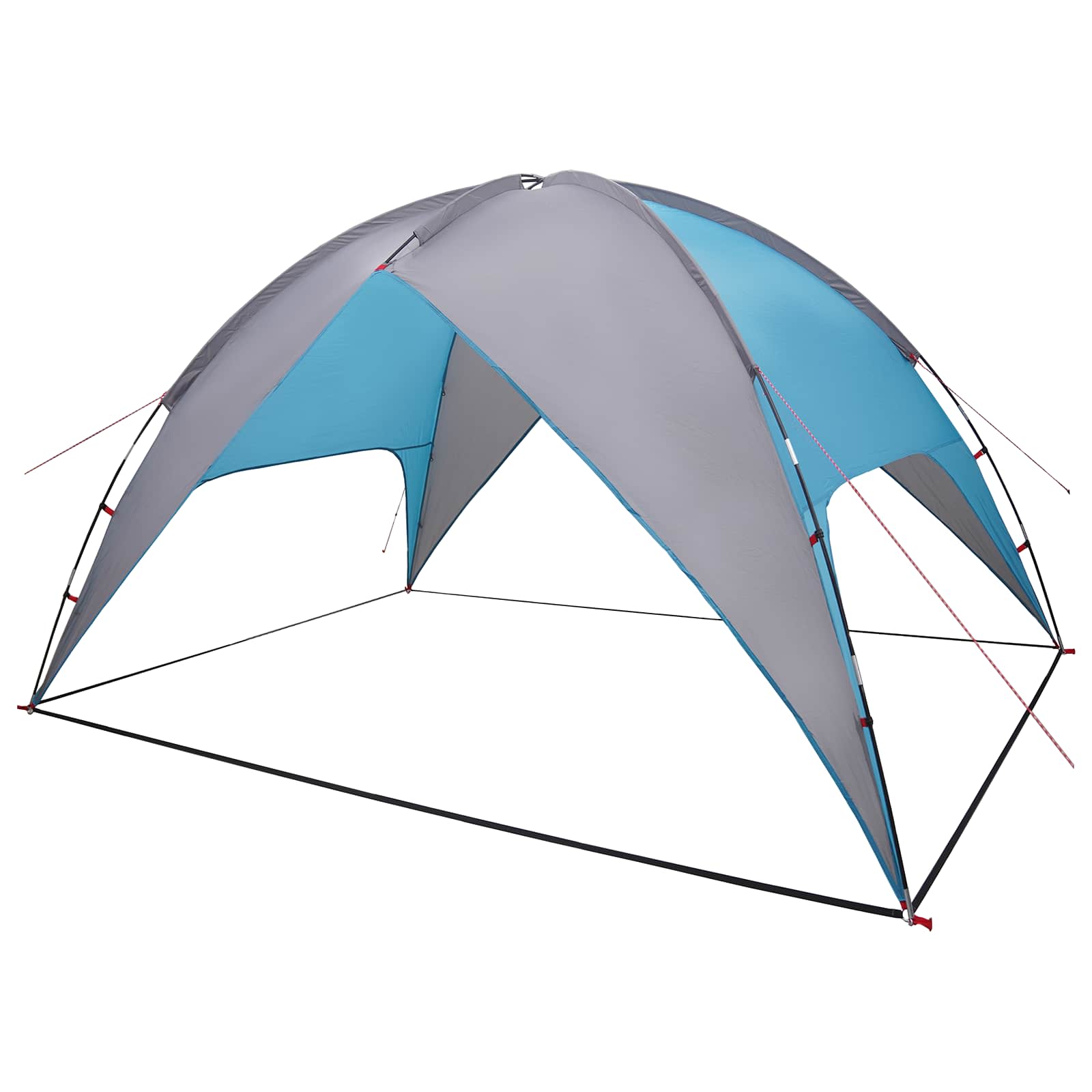 vidaXL Camping Tent with Rainfly Water-resistant 4-Person Blue - 310 x 245 x 160 cm