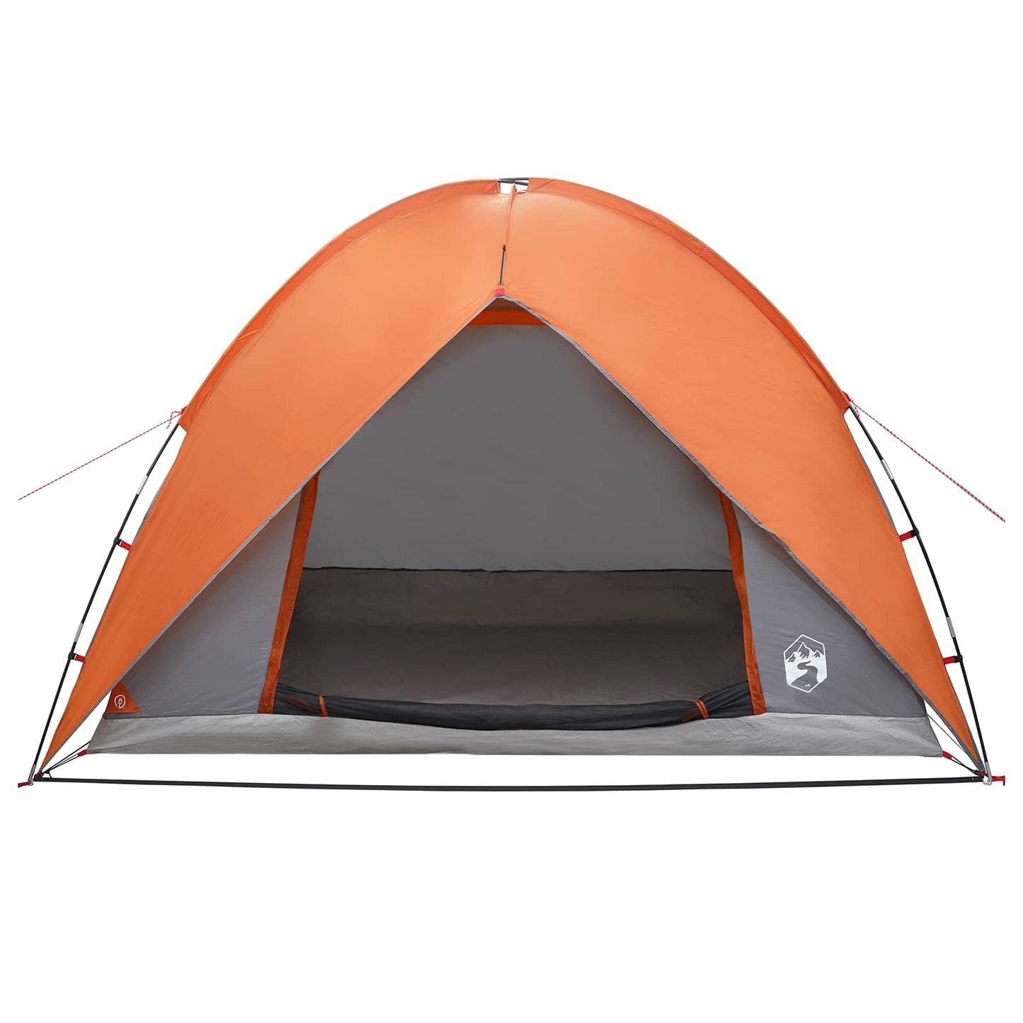 vidaXL Camping Tent with Rainfly Water-resistant 4-Person - Grey - 310 x 245 x 160 cm