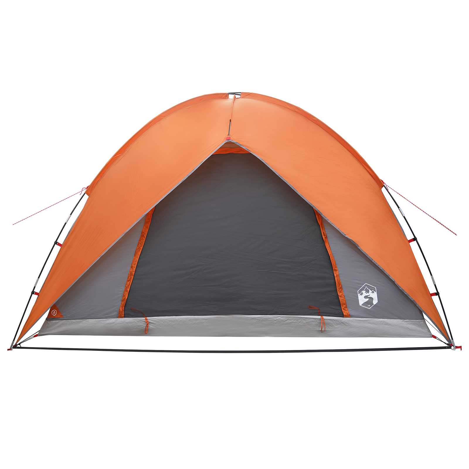 vidaXL Camping Tent with Rainfly Water-resistant 4-Person - Grey - 310 x 245 x 160 cm