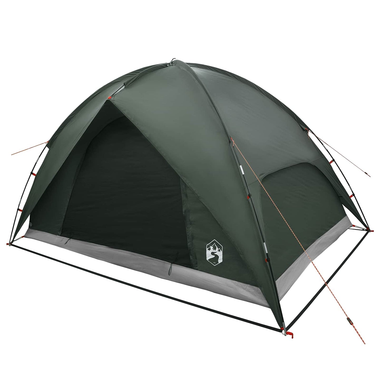 vidaXL Camping Tent with Rainfly Water-resistant 4-Person Army Green - 310 x 245 x 160 cm