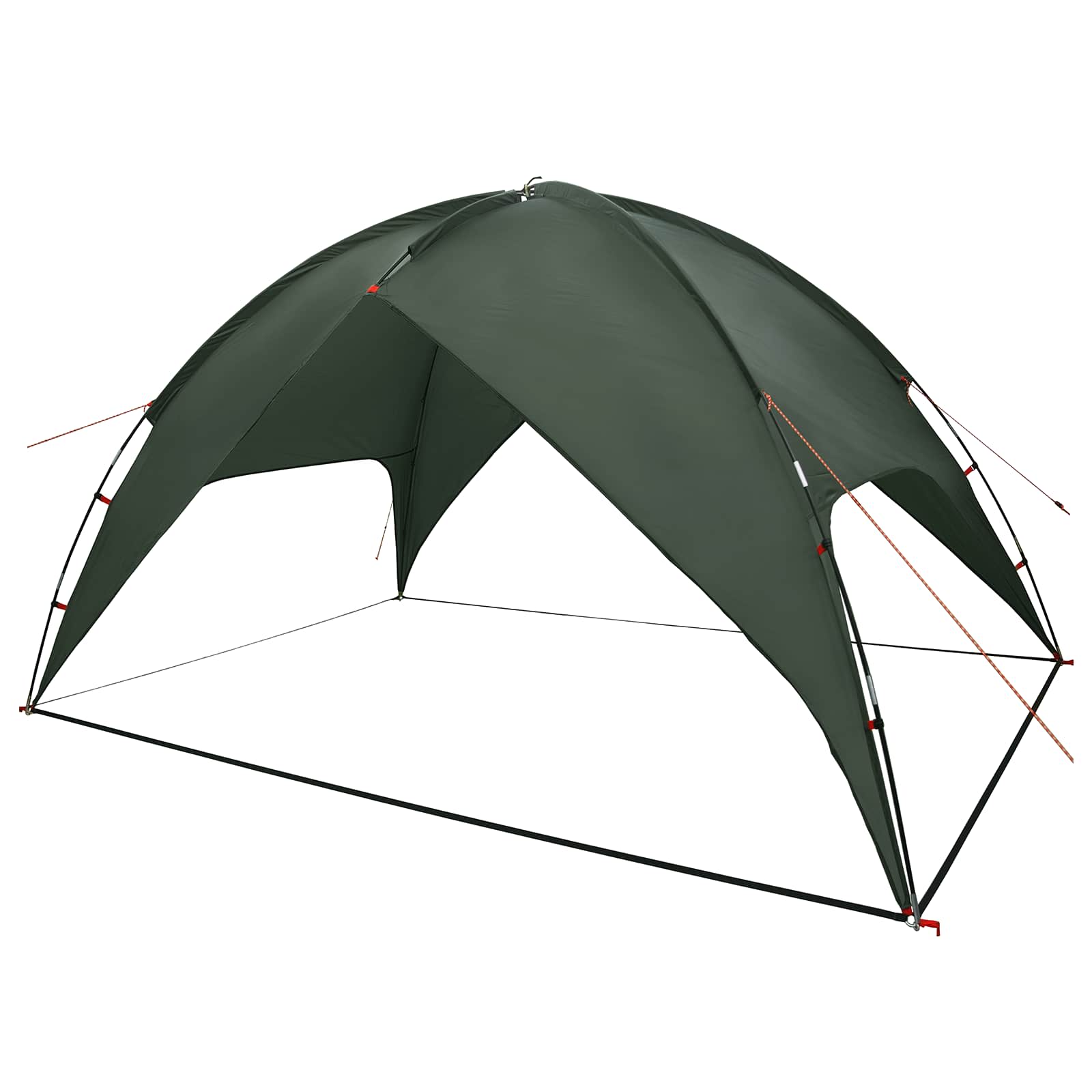 vidaXL Camping Tent with Rainfly Water-resistant 4-Person Army Green - 310 x 245 x 160 cm