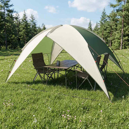 vidaXL Camping Tent with Rainfly Water-resistant 4-Person Green - 360 x 245 x 185 cm