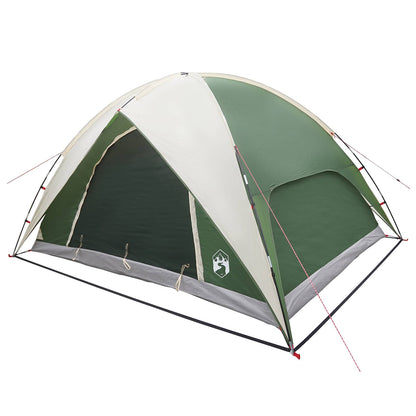 vidaXL Camping Tent with Rainfly Water-resistant 4-Person Green - 360 x 245 x 185 cm